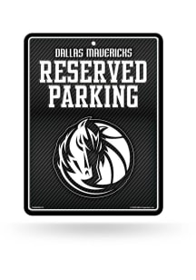 Dallas Mavericks Metal Parking Sign - Black