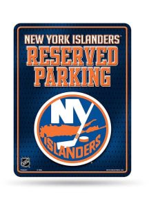 New York Islanders Metal Parking Sign - Silver