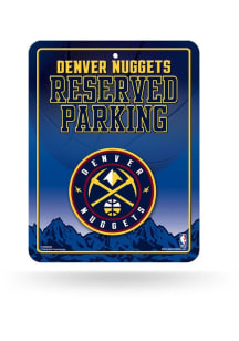 Denver Nuggets Metal Parking Sign - Silver