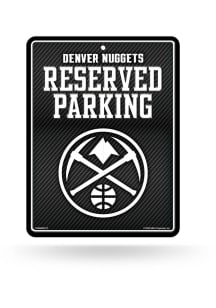 Denver Nuggets Metal Parking Sign - Black