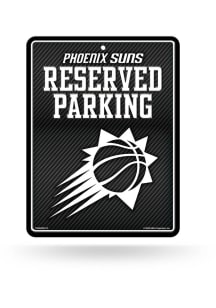 Phoenix Suns Metal Parking Sign - Black