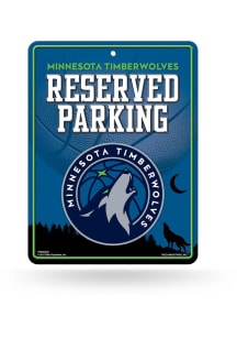 Minnesota Timberwolves Metal Parking Sign - Silver