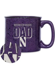 Northwestern Wildcats 12oz Dad Campfire Ceramic Mug - Purple