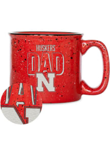 Nebraska Cornhuskers 12oz Dad Campfire Ceramic Mug - Red