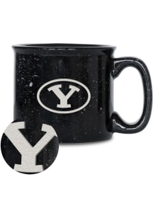 BYU Cougars 12oz Campfire Ceramic Mug - Black