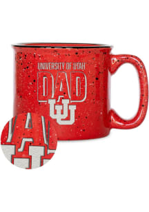 Utah Utes 12oz Dad Campfire Ceramic Mug - Red