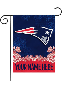 New England Patriots Personalized Garden Flag - White