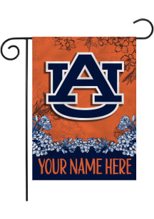 Auburn Tigers Personalized Garden Flag - White