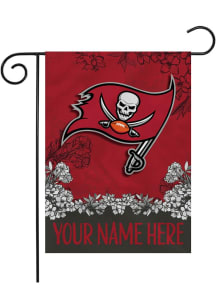 Tampa Bay Buccaneers Personalized Garden Flag - White