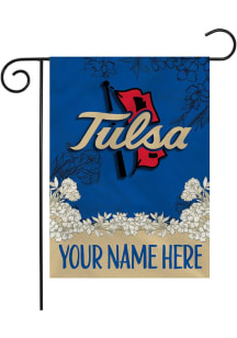 Tulsa Golden Hurricane Personalized Garden Flag - White