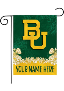 Baylor Bears Personalized Garden Flag - White