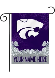 K-State Wildcats Personalized Garden Flag - White