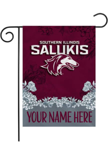 Southern Illinois Salukis Personalized Garden Flag - White