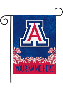 Arizona Wildcats Personalized Garden Flag - White