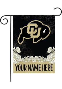 Colorado Buffaloes Personalized Garden Flag - White