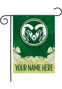 Colorado State Rams Personalized Garden Flag - White