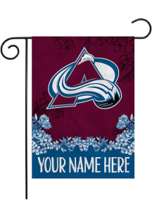 Colorado Avalanche Personalized Garden Flag - White