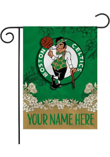 Boston Celtics Personalized Garden Flag - White