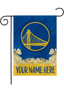 Golden State Warriors Personalized Garden Flag - White