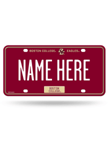 Boston College Eagles Maroon Personalized Car Accessory License Plate