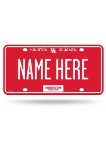Houston Cougars Blue Personalized Car Accessory License Plate