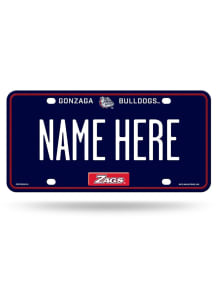 Gonzaga Bulldogs Blue Personalized Car Accessory License Plate