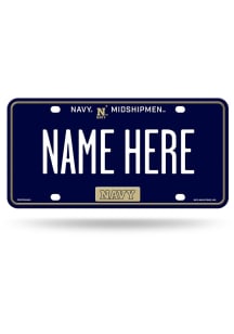 Navy Midshipmen Blue Personalized Car Accessory License Plate