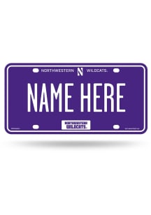 Northwestern Wildcats Purple Personalized Car Accessory License Plate