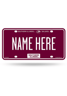 Southern Illinois Salukis Maroon Personalized Car Accessory License Plate