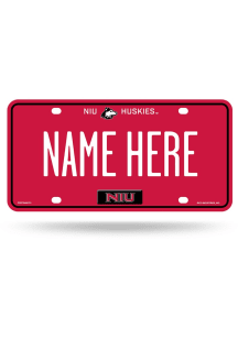 Northern Illinois Huskies White Personalized Car Accessory License Plate