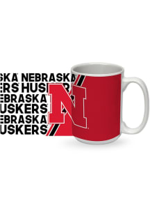 Nebraska Cornhuskers 15oz Ceramic Mug - White