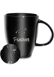Carolina Panthers 18oz Sunburst Lustre Ceramic Mug - Black