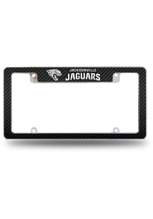 Jacksonville Jaguars All Over Carbon Fiber License Plate Frame - Black