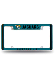 Jacksonville Jaguars All Over Chrome License Plate Frame - Green