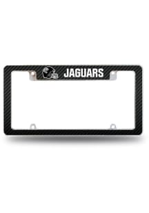 Jacksonville Jaguars Helmet All Over Carbon Fiber License Plate Frame - Black