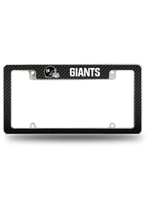 New York Giants Helmet All Over Carbon Fiber License Plate Frame - Black