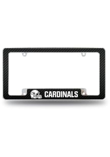 Arizona Cardinals All Over Carbon Fiber License Plate Frame - Black