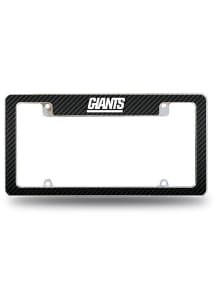 New York Giants All Over Carbon Fiber License Plate Frame - Black
