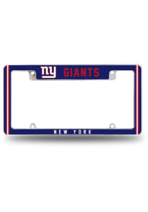 New York Giants All Over Chrome License Plate Frame - Blue