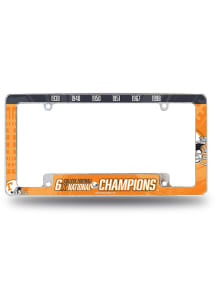 Tennessee Volunteers All Over Chrome 6X National Champ License Frame