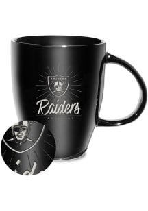 Las Vegas Raiders 18oz Sunburst Lustre Ceramic Mug - Black