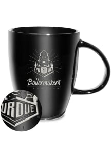 Purdue Boilermakers 18oz Sunburst Lustre Ceramic Mug - Black