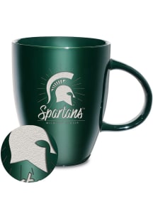 Michigan State Spartans 18oz Sunburst Lustre Ceramic Mug - Green