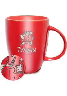 Maryland Terrapins 18oz Sunburst Lustre Ceramic Mug - Red