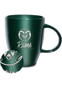 Colorado State Rams 18oz Sunburst Lustre Ceramic Mug - Green