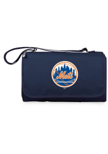 New York Mets Outdoor Picnic Fleece Blanket - Navy Blue