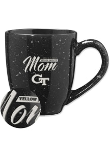 GA Tech Yellow Jackets Mom 16oz Speckle Ceramic Mug - Black