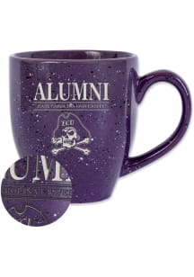East Carolina Pirates Alumni 16oz Speckle Ceramic Mug - Purple