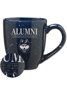 UConn Huskies Alumni 16oz Speckle Ceramic Mug - Navy Blue