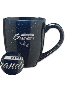 New England Patriots Grandma 16oz Speckle Ceramic Mug - Navy Blue